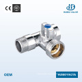 Three-Way Forged Brass Angle Valve for Water